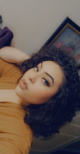 Customer photo review of Pro Aqua Blue Prescription Contact Lenses