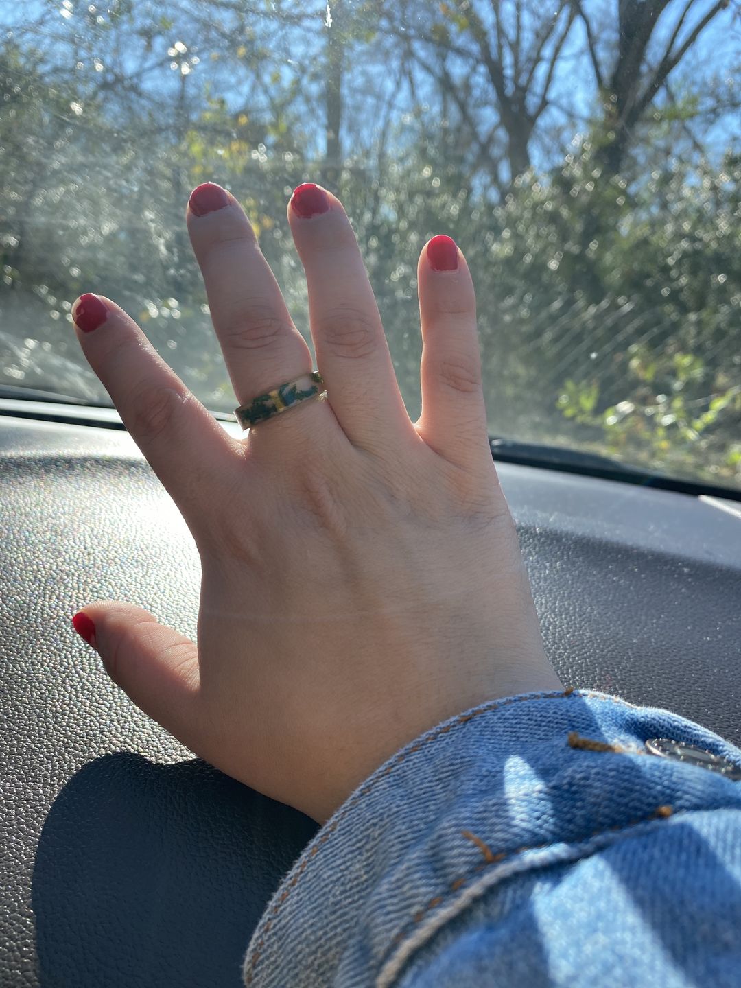 Customer photo review of Forest Soul Resin Ring