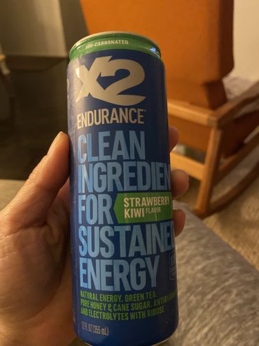 Customer photo review of X2 ENDURANCE™ Natural Energy Drink - Strawberry Kiwi