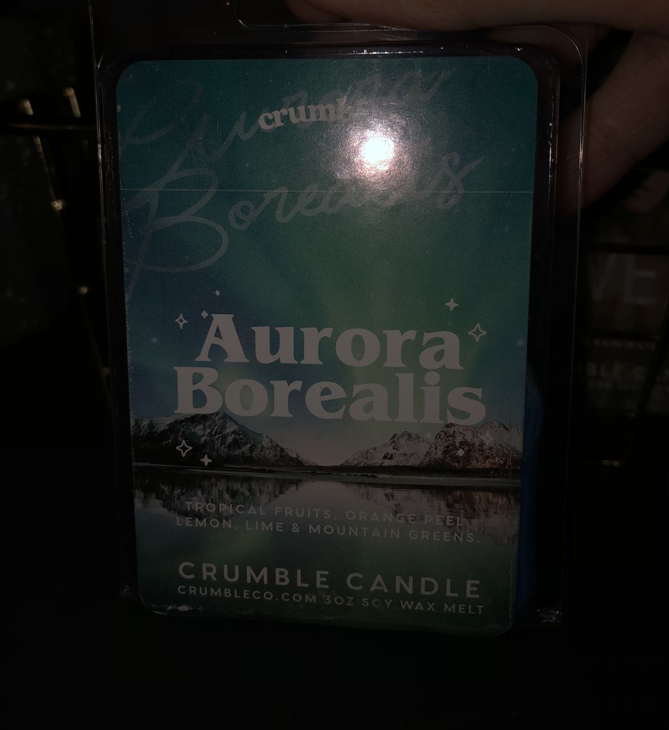 Customer photo review of Aurora Borealis Wax Melts