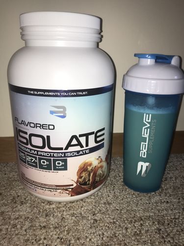 Customer photo review of Flavored Isolate - small