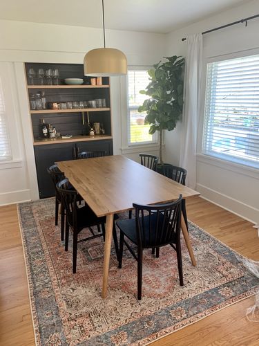 Customer photo review of Distressed Vintage Cezanne Terracotta Sky Area Rug