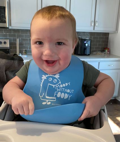 Customer photo review of Moody Without Foody Wonder Bib