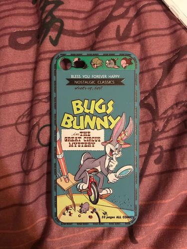 Customer photo review of BUGS BUNNY Blue iPhone Case