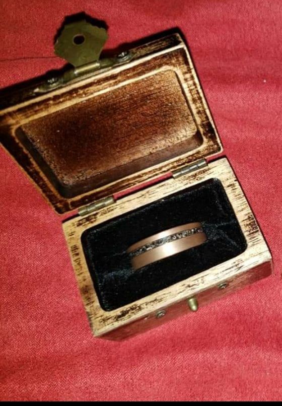 Customer photo review of Rose Gold and Meteorite