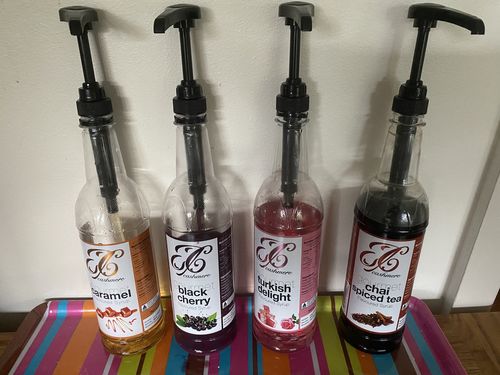 Customer photo review of Caramel Coffee Syrup