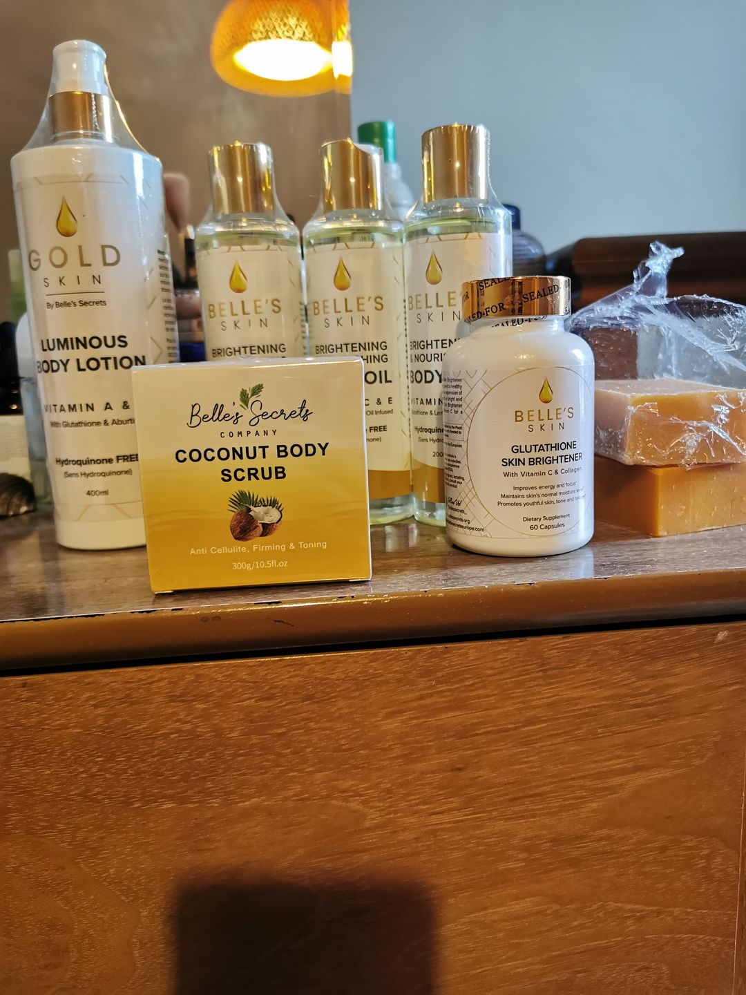 Customer photo review of Goldskin Body Oil