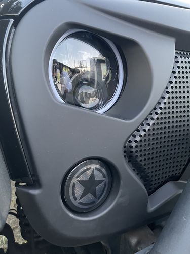 Customer photo review of Smoked LED Star Amber Turn Signals for 07-18 Jeep Wrangler JK/ JKU