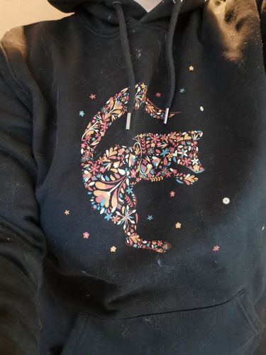 Customer photo review of BLUMENFUCHS Bio Unisex Hoody (PREMIUM) Siebdruck