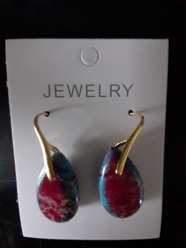 Customer photo review of KAISERLICHE JASPIS-TROPFENOHRRINGE