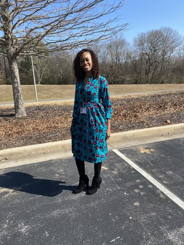 Customer photo review of African Print Maha Dress