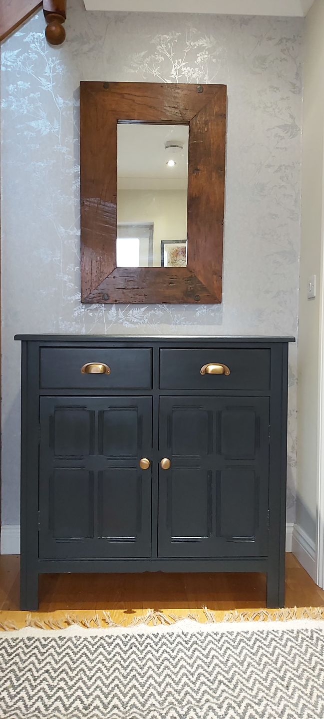 Customer photo review of Classic Satin Aged Brass Cupboard Handles