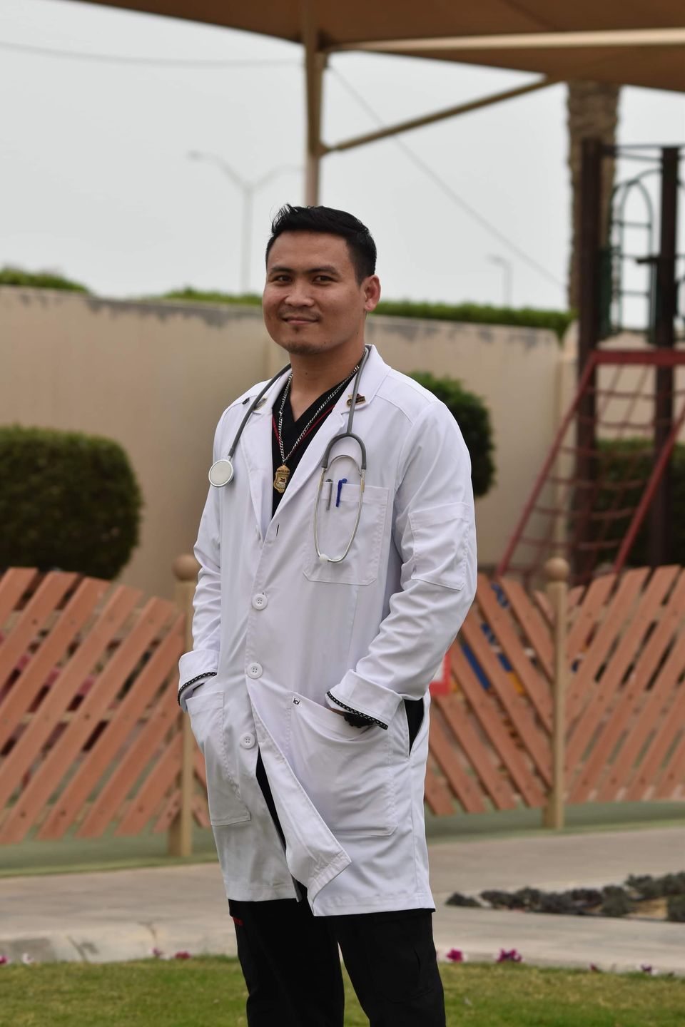 Customer photo review of His Every Day Labcoat