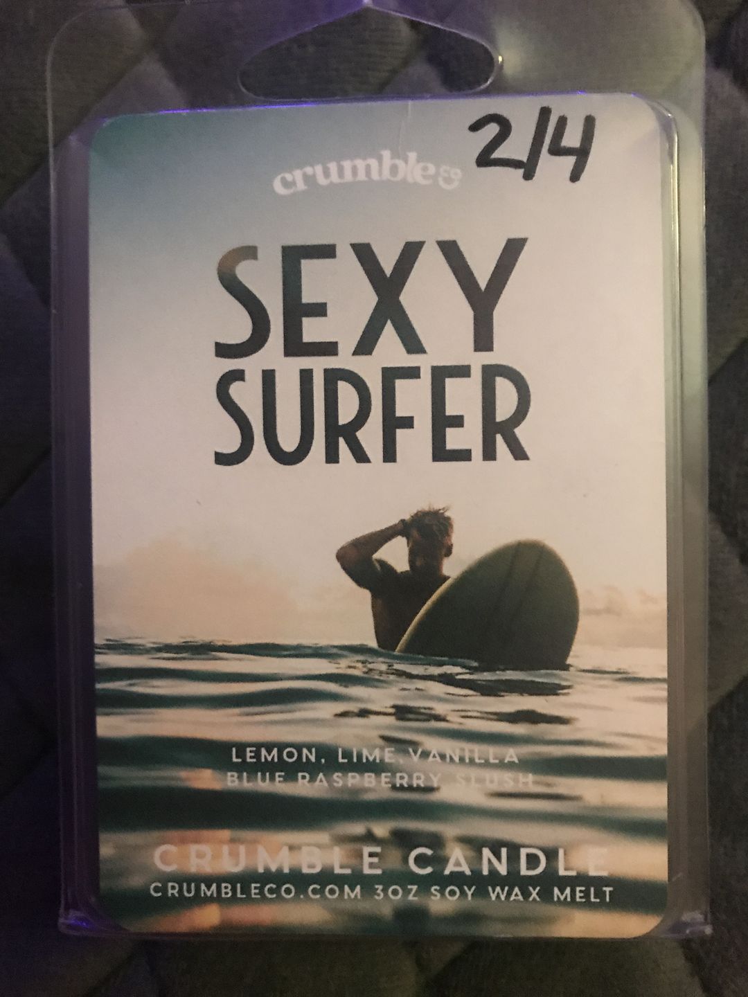 Customer photo review of Sexy Surfer Wax Melts