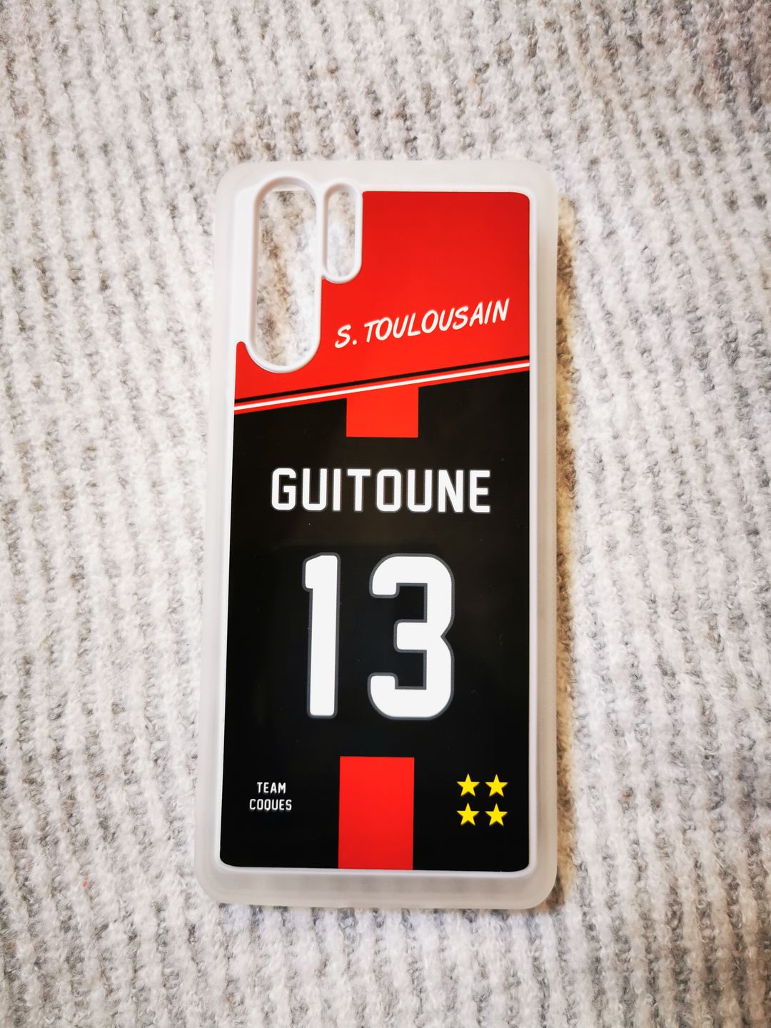 Customer photo review of Coque rugby TOULOUSE S TOULOUSAIN - flocage 100% personnalisable - iPhone smartphone