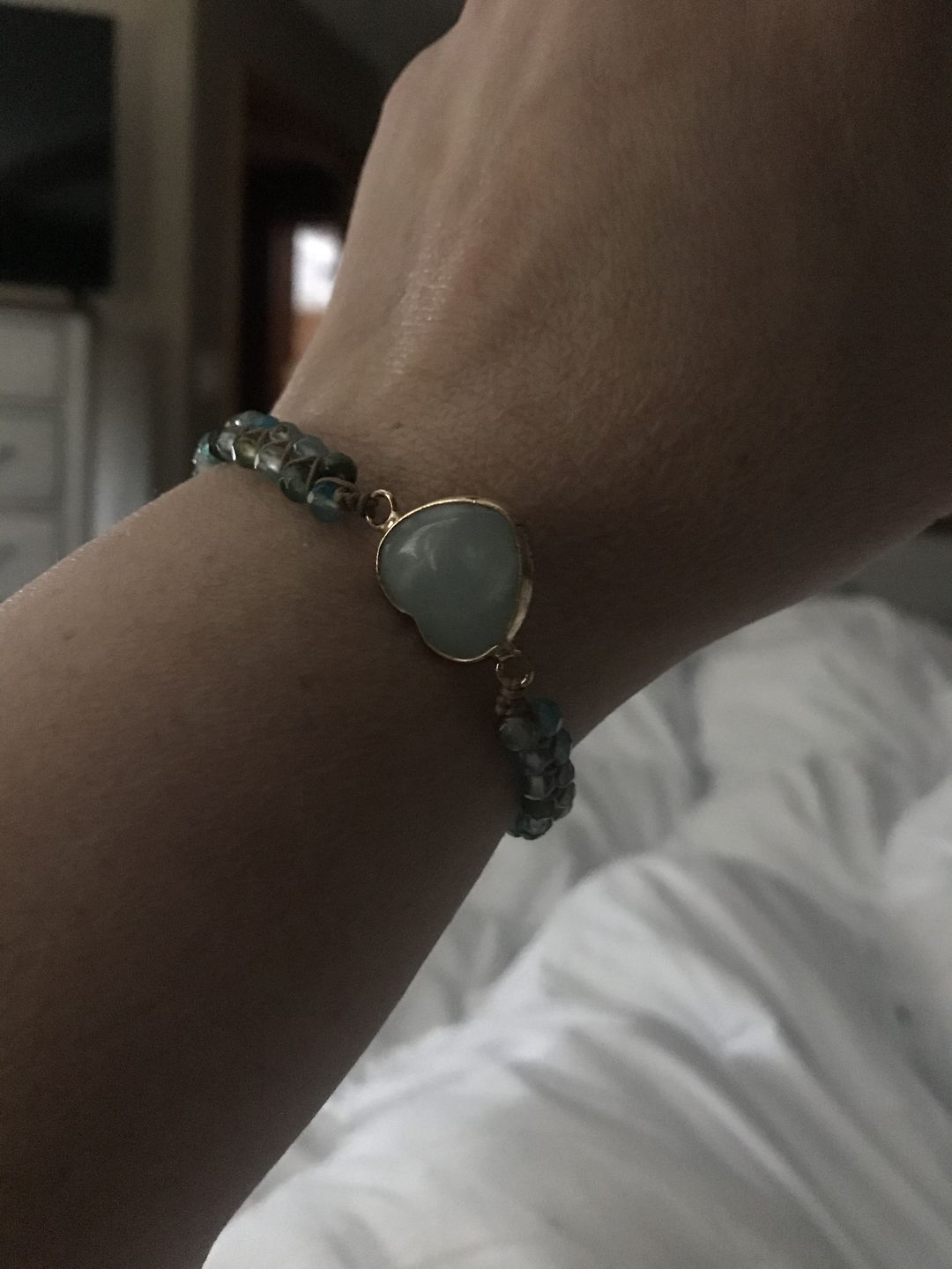 Customer photo review of From the Heart Amazonite Bracelet