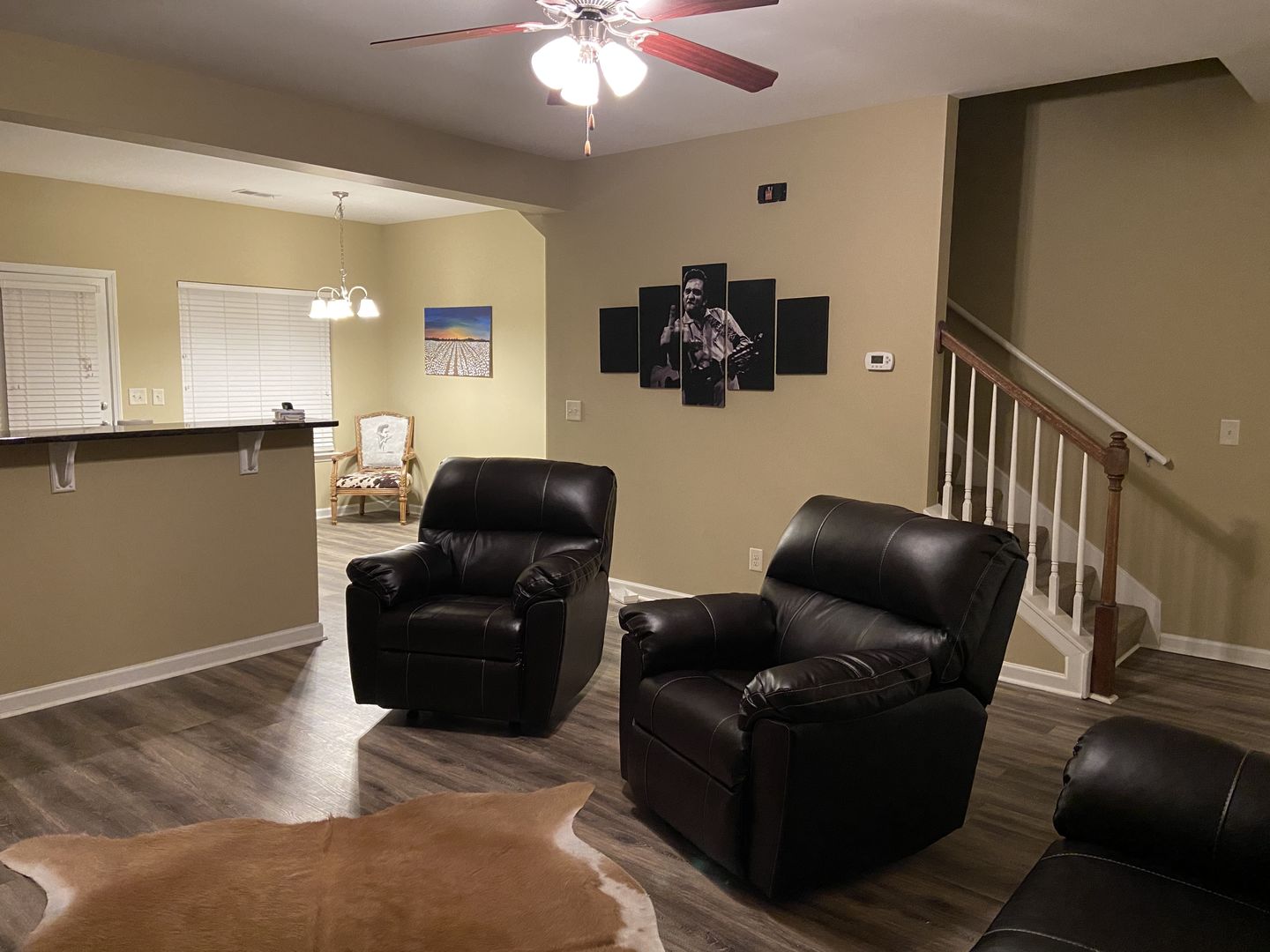 Customer photo review of Johnny Cash Flip Off Wall Art