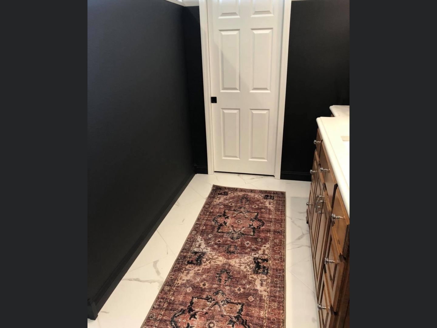 Customer photo review of Distressed Vintage Cezanne Terracotta Runner