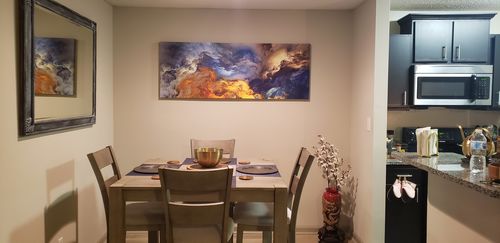 Customer photo review of 'Faith' Framed Canvas (64" x 24")