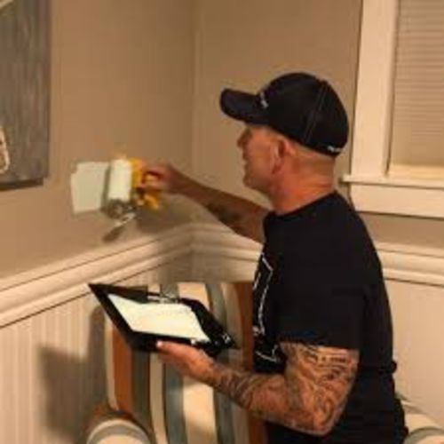 Customer photo review of "BEST INVENTION EVER!!! This has cut down our painting time by hours!!" — Margot G., EZ™️ Clean Cut Paint Edger Customer