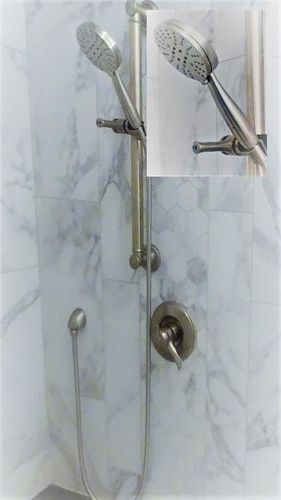 Customer photo review of 3-Spray Handheld Shower Head Set