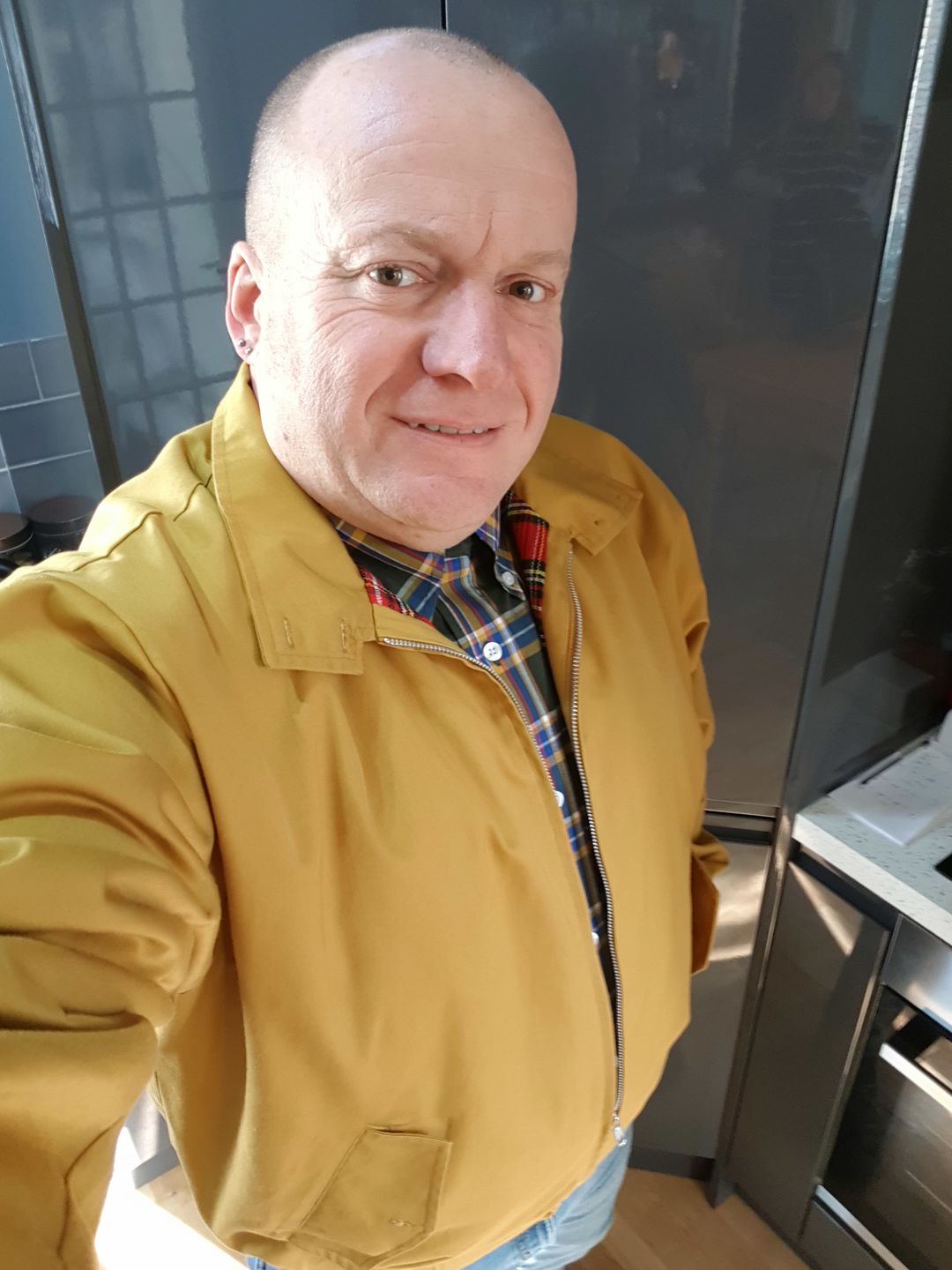 Customer photo review of **NEW**  Harrington Jacket - MUSTARD