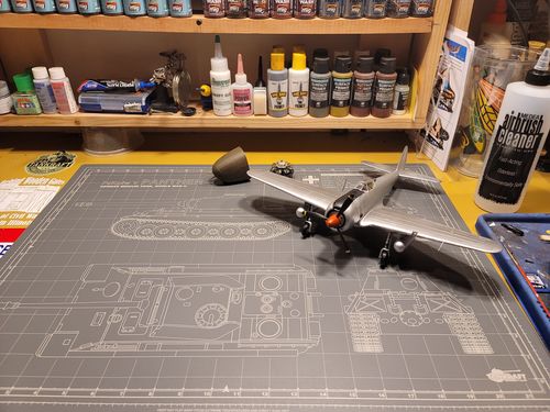 Customer photo review of PANTHER TANK MODEL BUILDER'S CUTTING MAT 18x24