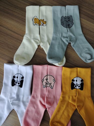 Customer photo review of Witty Socks™ Pipi Collection | Handmade