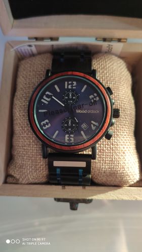 Customer photo review of Wood o'clock - Blue Ocean