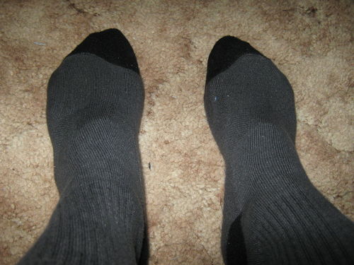 Customer photo review of J.B. Field's "Bamboo Sport" Crew Cushion-Sole Sock