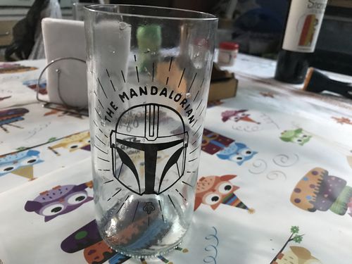 Customer photo review of The Mandalorian - Green Glass