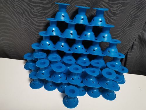 Customer photo review of Set of 10 Heatless Hair Curlers