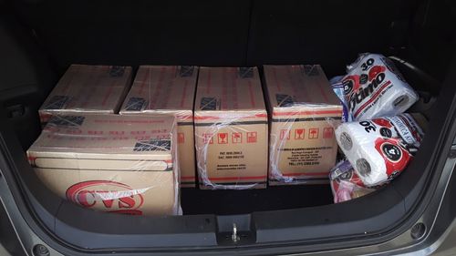 Customer photo review of Cesta Básica Econômica Kit