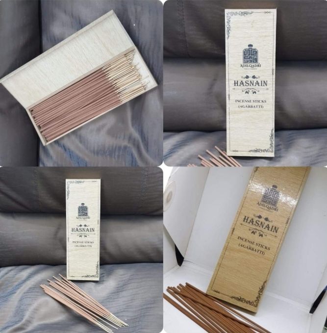 Customer photo review of Adilqadri Exclusive Premium Quality with Antiqe Wooden Box Hasnain Agarbatti ( Incence Stick ) 100 gms.
