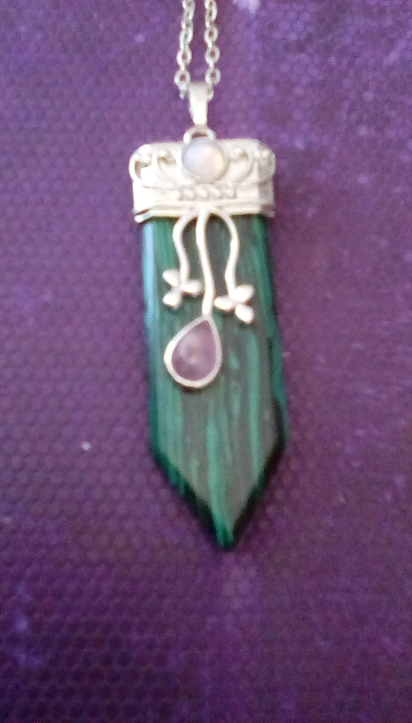 Customer photo review of Goddess Protection Necklace