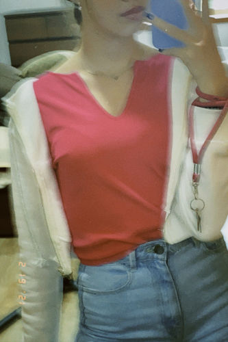 Customer photo review of Women's denim jacket WJ34