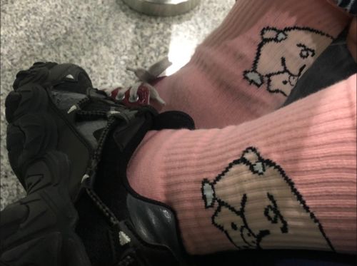 Customer photo review of Witty Socks™ Pipi Collection | Handmade