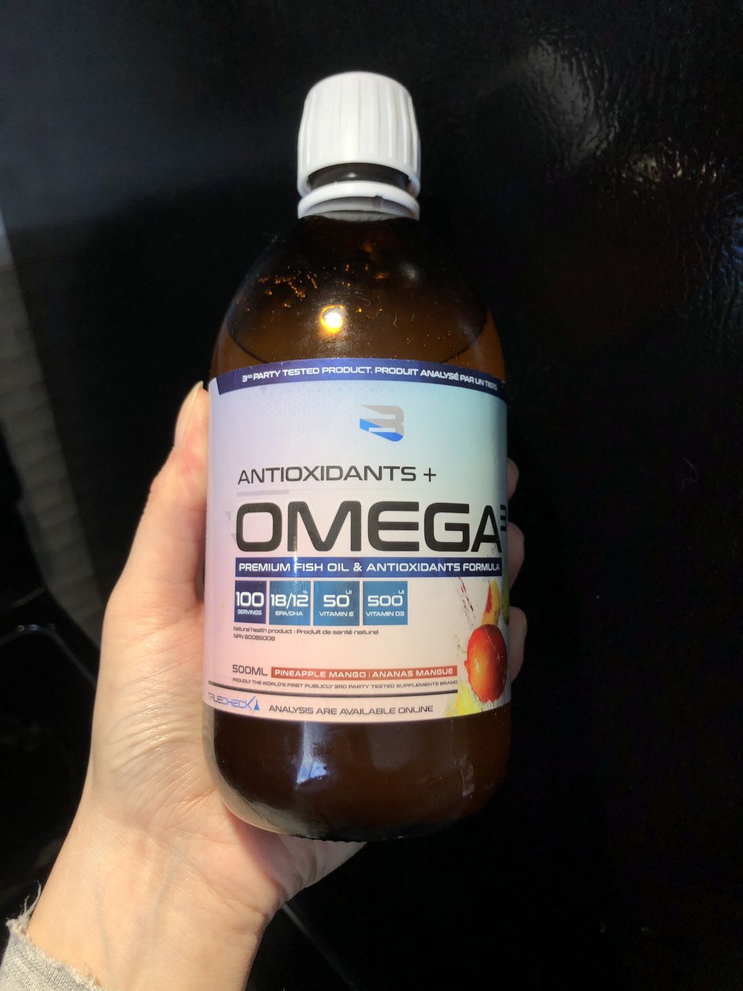Customer photo review of Believe Supplements - Antioxydants + Omega 3 500ml