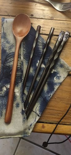 Customer photo review of Baguettes Japonaises Luxe Ukibori (Set)