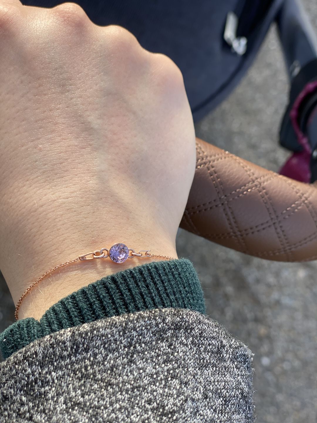 Customer photo review of Personalisiertes Armband mit Geburtsstein