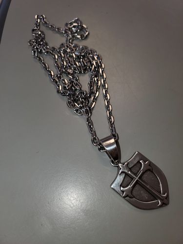 Customer photo review of 4mm Stainless Steel Oval Link Chain Necklace