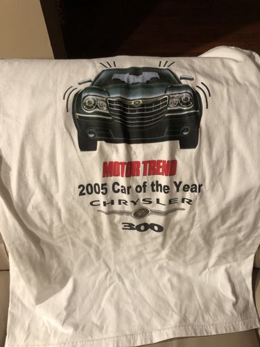 Customer photo review of Motor Trend Chrysler Car of the Year T Shirt Size Large