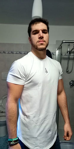 Customer photo review of BREATHE PERFORMANCE SHIRT (SUPERWHITE)