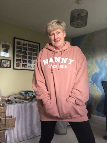 Customer photo review of Personalised Nanny Since Sweatshirt (MRK X)