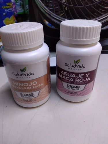 Customer photo review of Hinojo, Psyllium Husk y Wheatgrass en cápsulas