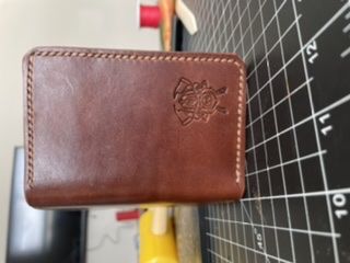 Customer photo review of No.52 | Leather Vertical Wallet (Digital Pattern)