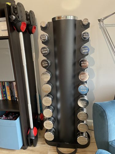 Customer photo review of CHROME – COATED DUMBBELLS 1 TO 10KG / SINGLE SET