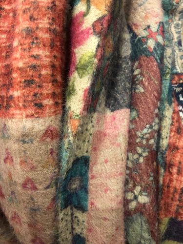 Customer photo review of Spring Colorful Flower Knit Sweater Coat