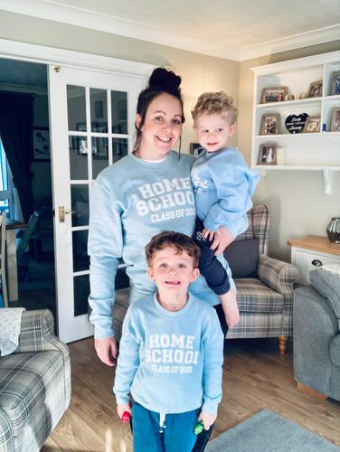 Customer photo review of Matching Home School Class Of 2021 Sweater (MRK X)
