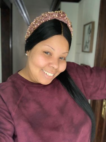 Customer photo review of MAUVE MULTI MIXED CRYSTAL HEADBAND